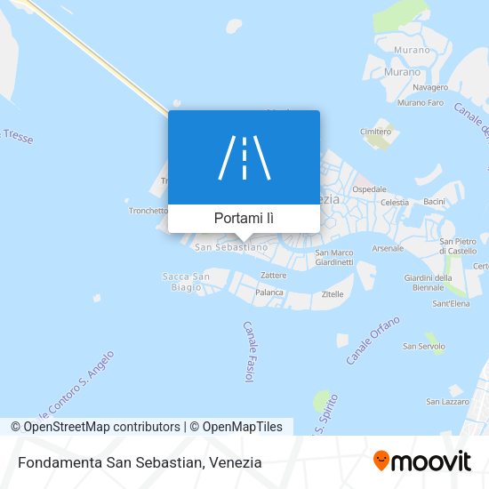 Mappa Fondamenta San Sebastian
