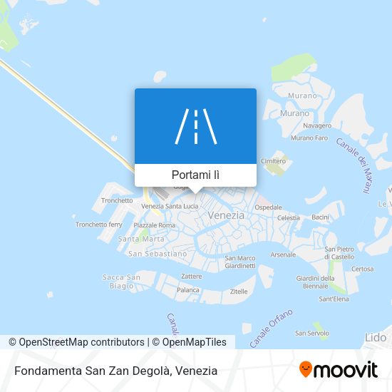 Mappa Fondamenta San Zan Degolà