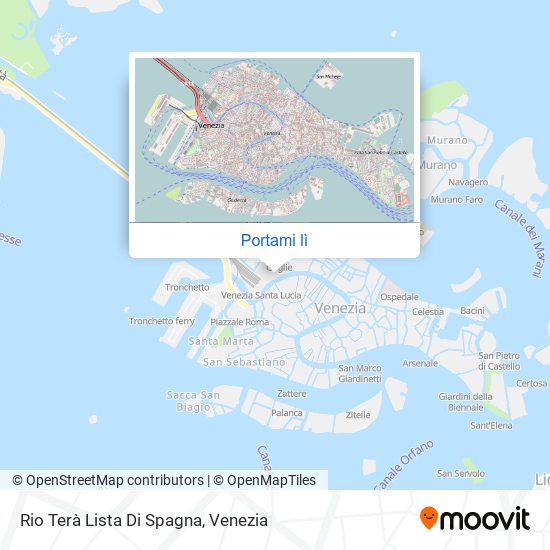 Mappa Rio Terà Lista Di Spagna