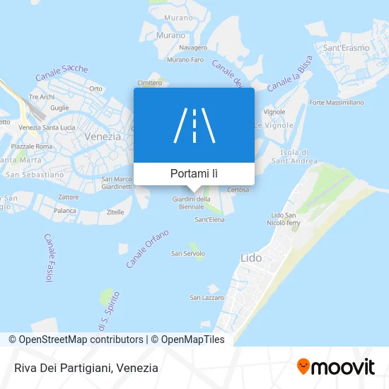 Mappa Riva Dei Partigiani