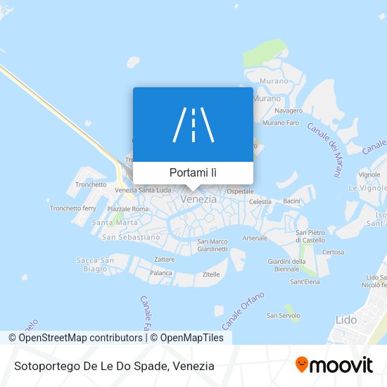Mappa Sotoportego De Le Do Spade