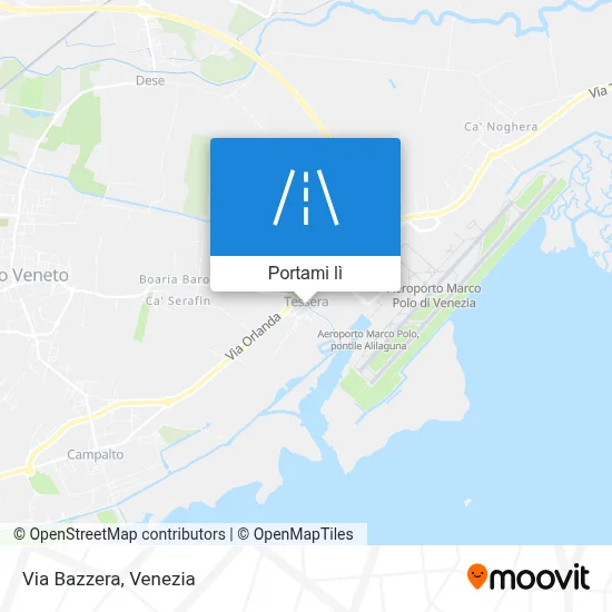 Mappa Via Bazzera