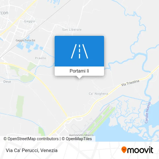 Mappa Via Ca' Perucci