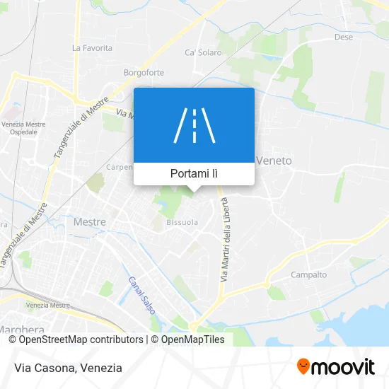 Mappa Via Casona