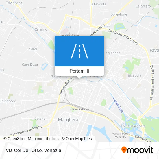 Mappa Via Col Dell'Orso