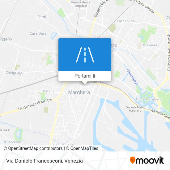 Mappa Via Daniele Francesconi