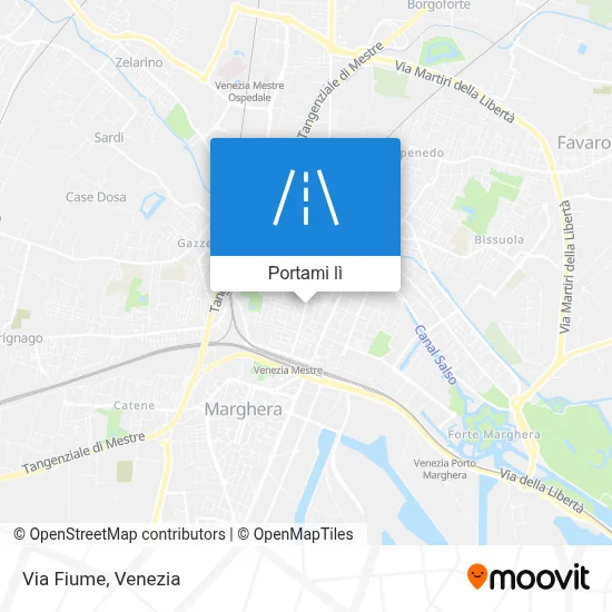 Mappa Via Fiume