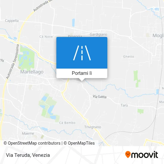 Mappa Via Teruda