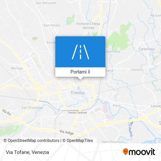 Mappa Via Tofane