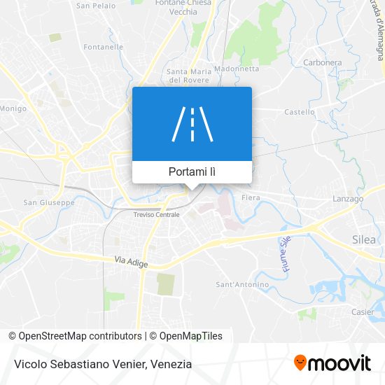 Mappa Vicolo Sebastiano Venier