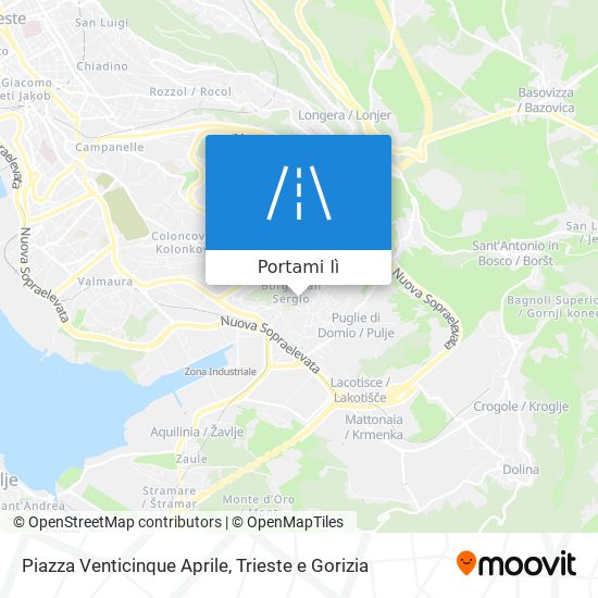 Mappa Piazza Venticinque Aprile