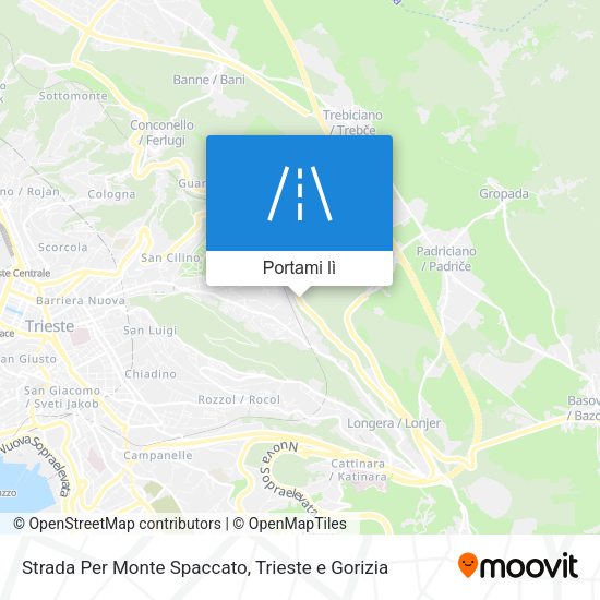 Mappa Strada Per Monte Spaccato