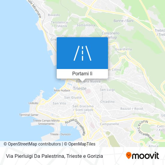 Mappa Via Pierluigi Da Palestrina