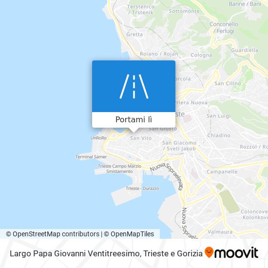 Mappa Largo Papa Giovanni Ventitreesimo