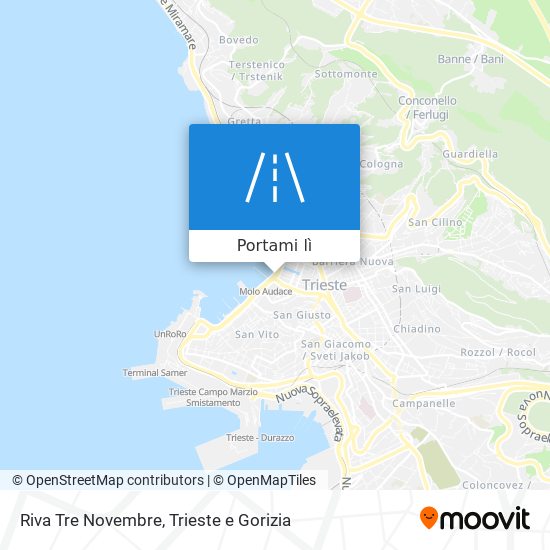 Mappa Riva Tre Novembre