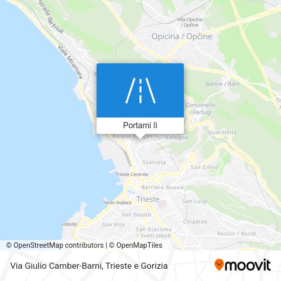 Mappa Via Giulio Camber-Barni