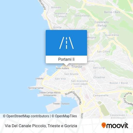 Mappa Via Del Canale Piccolo
