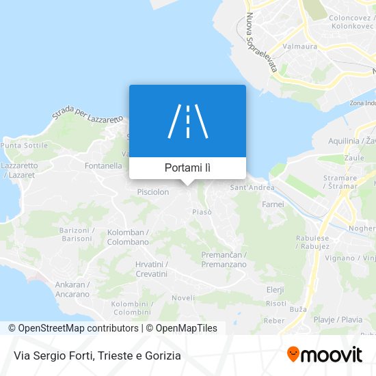 Mappa Via Sergio Forti