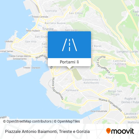 Mappa Piazzale Antonio Baiamonti