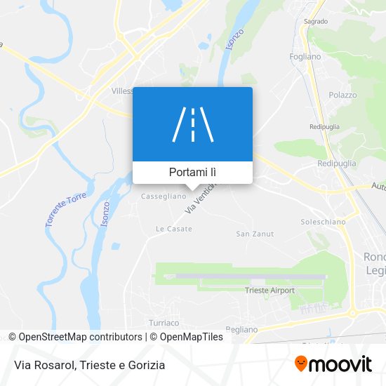 Mappa Via Rosarol