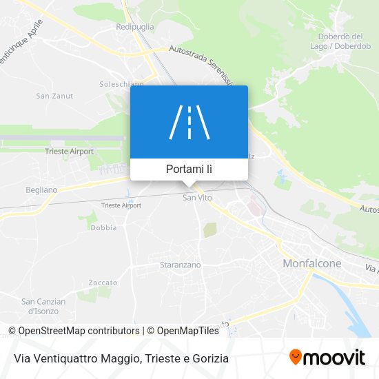 Mappa Via Ventiquattro Maggio
