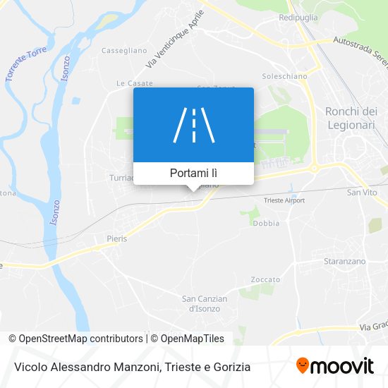 Mappa Vicolo Alessandro Manzoni