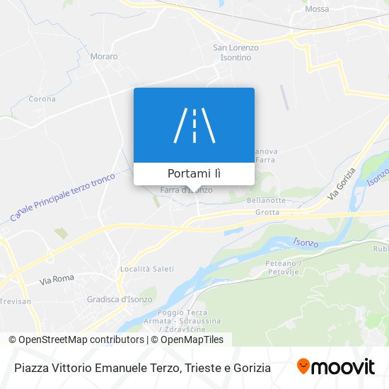 Mappa Piazza Vittorio Emanuele Terzo