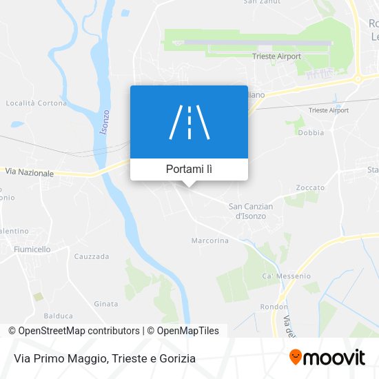 Mappa Via Primo Maggio