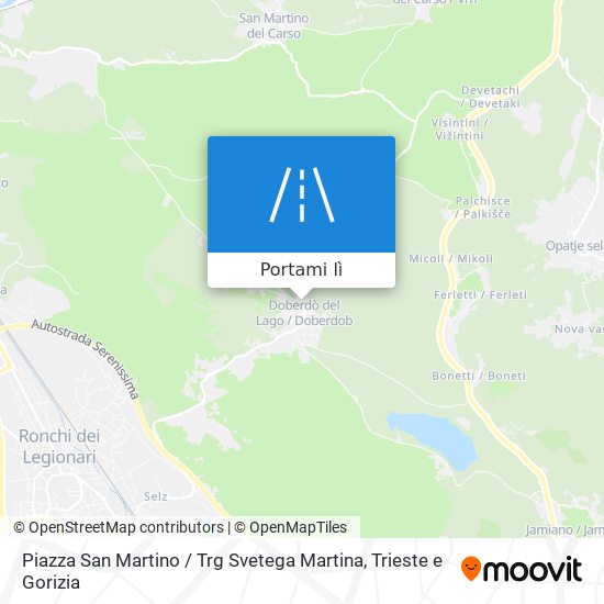 Mappa Piazza San Martino / Trg Svetega Martina