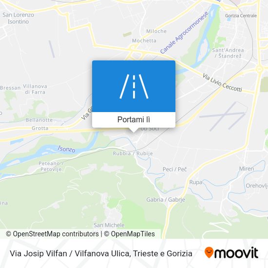 Mappa Via Josip Vilfan / Vilfanova Ulica