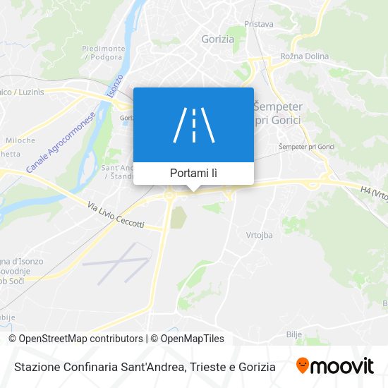 Mappa Stazione Confinaria Sant'Andrea