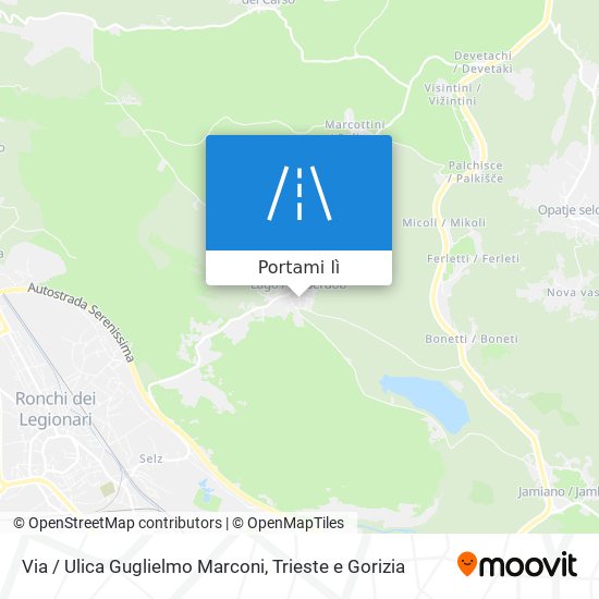 Mappa Via / Ulica Guglielmo Marconi