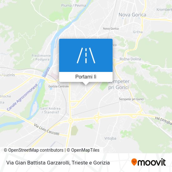 Mappa Via Gian Battista Garzarolli