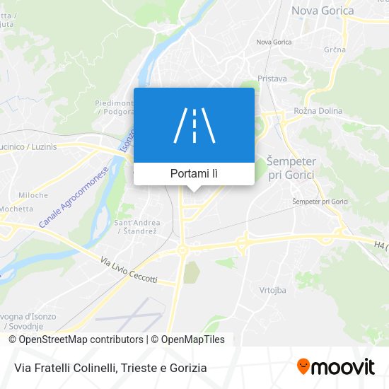 Mappa Via Fratelli Colinelli