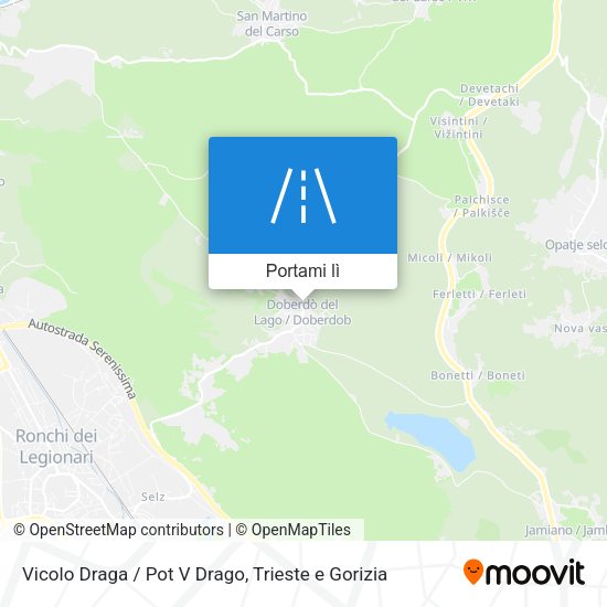 Mappa Vicolo Draga / Pot V Drago