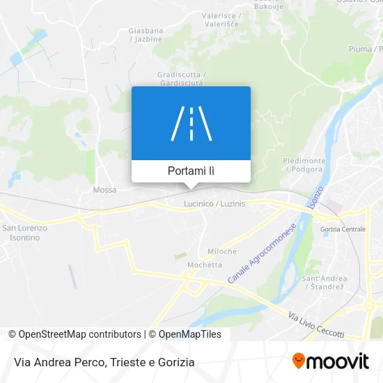 Mappa Via Andrea Perco