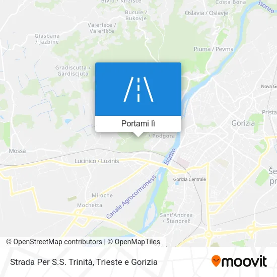 Mappa Strada Per S.S. Trinità