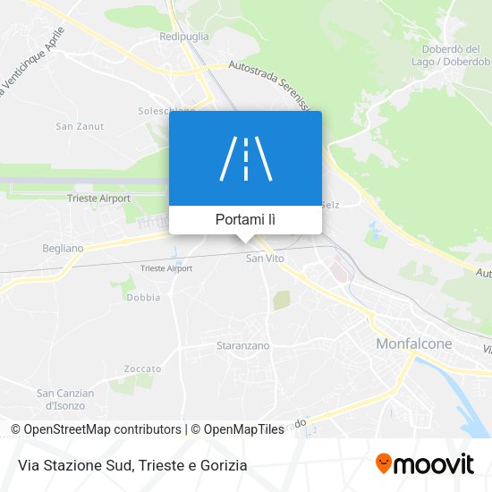 Mappa Via Stazione Sud