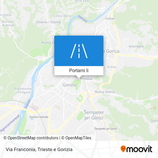 Mappa Via Franconia