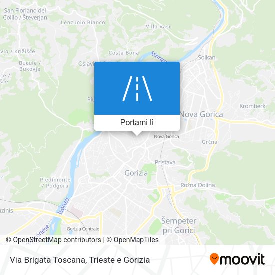 Mappa Via Brigata Toscana