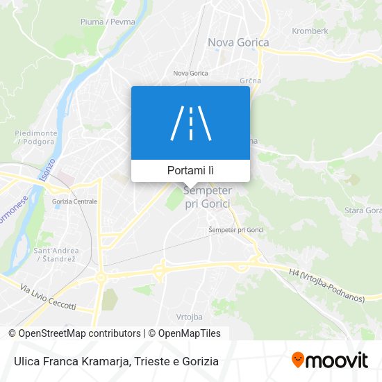 Mappa Ulica Franca Kramarja