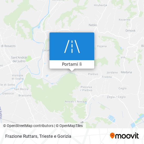 Mappa Frazione Ruttars