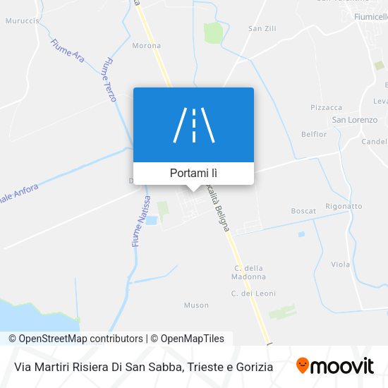 Mappa Via Martiri Risiera Di San Sabba