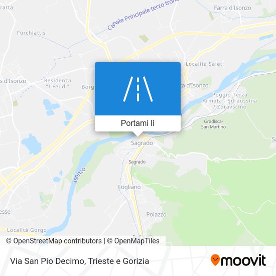 Mappa Via San Pio Decimo