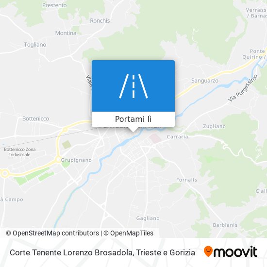 Mappa Corte Tenente Lorenzo Brosadola