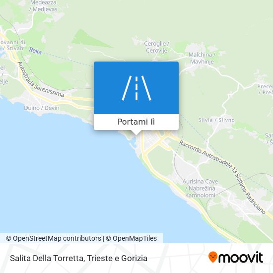 Mappa Salita Della Torretta