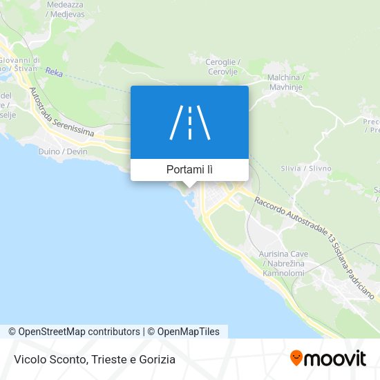 Mappa Vicolo Sconto