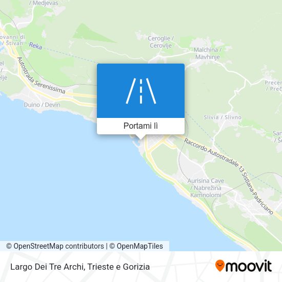 Mappa Largo Dei Tre Archi