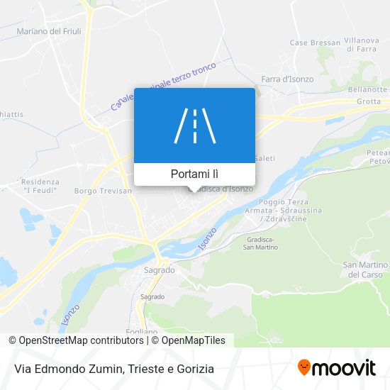 Mappa Via Edmondo Zumin