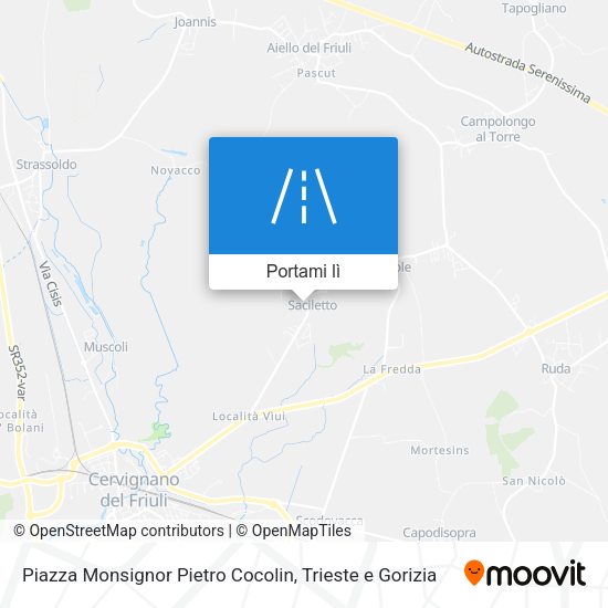 Mappa Piazza Monsignor Pietro Cocolin